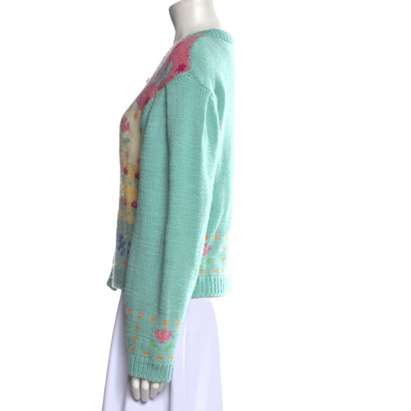 Tach Clothing Merino Wool Printed Sweater Size: L Inessa Wool - Picture 4 of 8
